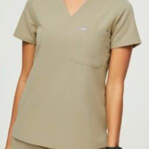 FIGS Catarina Scrub Top- SANDSTONE- XXS
